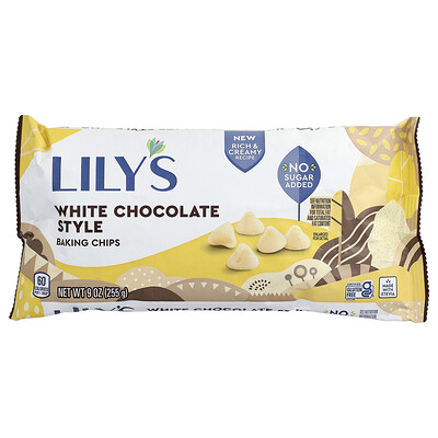 Lily's Sweets, Chips para hornear, Estilo chocolate blanco, 255 g (9 oz)