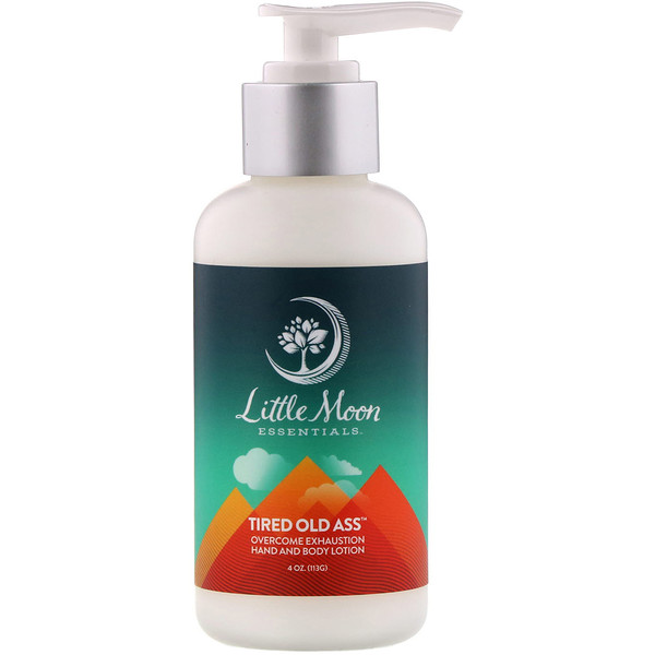 Little Moon Essentials‏, Tired Old Ass, Hand and Body Lotion, 4 oz (113 g)