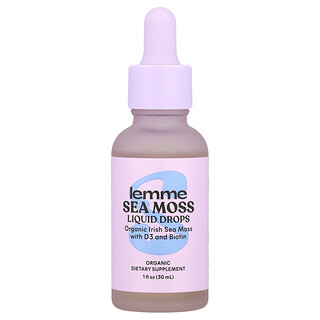 Lemme, Gotas líquidas de musgo marino orgánico, 30 ml (1 oz. líq.)