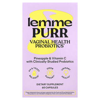 Lemme, Purr, Vaginal Health Probiotics, 60 Capsules