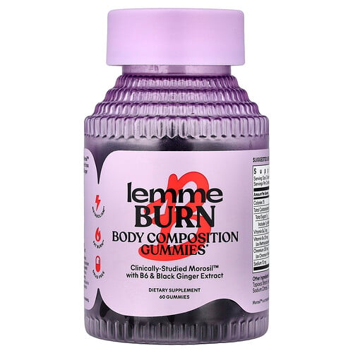 Lemme Burn Gummies, Berry, 60 Gummies