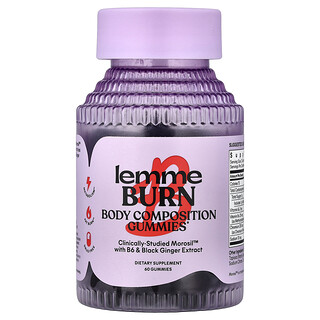 Lemme, Burn Gummies, Berry, 60 Gummies
