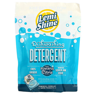 Lemi Shine, 餐具清洁剂，15 个组合包装，6.9 盎司（195.5 克）