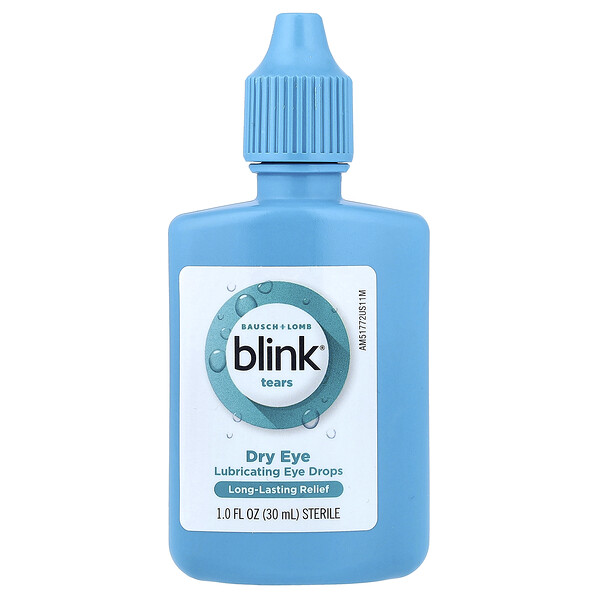Bausch + Lomb Blink Tears, Dry Eye, Lubricating Eye Drops, 1 fl oz (30 ml)