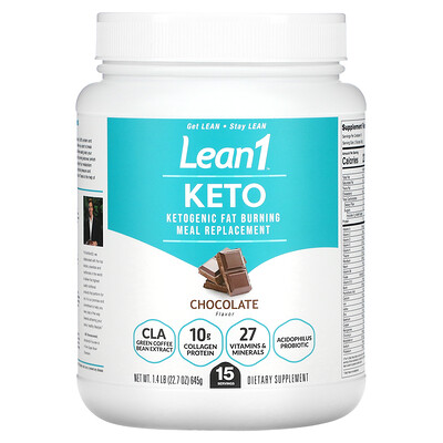 

Lean1 Keto кетогенный заменитель пищи сжигающий жир шоколад 645 г (1 4 фунта)