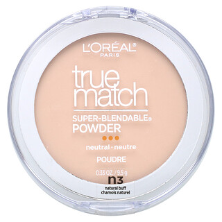 L'Oréal, 绝配无暇粉底，N3 自然米色，0.33 盎司（9.5 克）