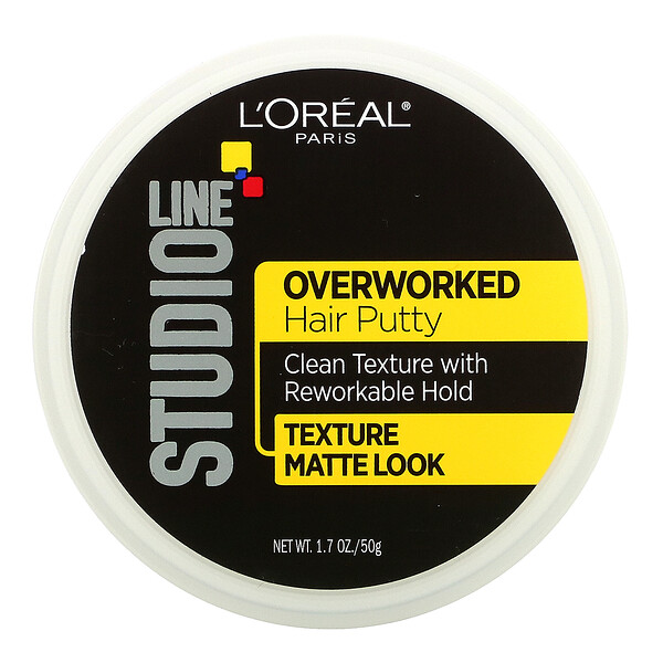 L'Oreal‏, Studio Line, Overworked Hair Putty, 1.7 oz (50 g)