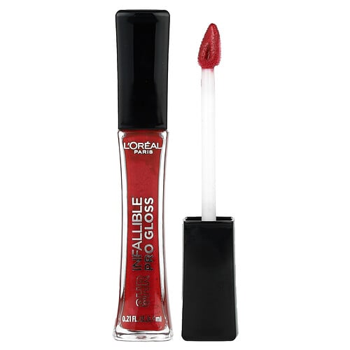 L'Oréal, Infallible, 8HR Pro Gloss, 315 Rebel Red, 0.21 fl oz (6.3 ml)