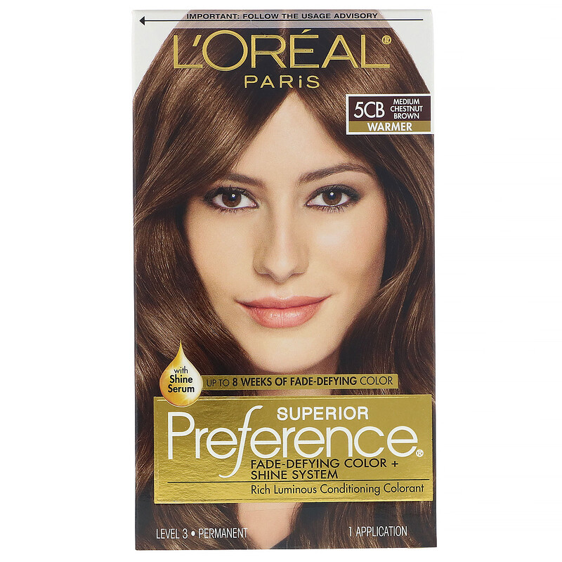 L'Oreal, Superior Preference, Fade-Defying Color + Shine System, Warmer ...