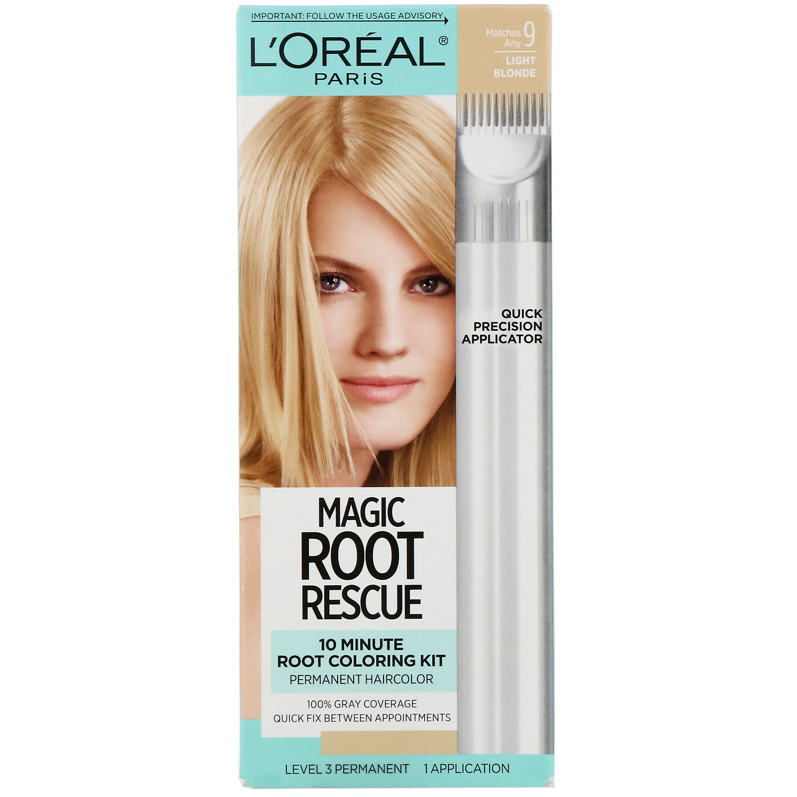 L'Oreal, Magic Root Rescue، مجموعة صباغة جذور الشعر خلال 10 دقائق، أشقر