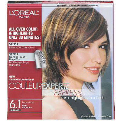 L'Oreal Краска для волос Couleur Experte Express, Color + Highlights, оттенок 6.1 Light Ash Brown, на 1 применение
