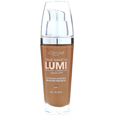 L'Oreal Тональная основа True Match Healthy Luminous Makeup, SPF 20, оттенок мягкий соболиный C6, 30 мл