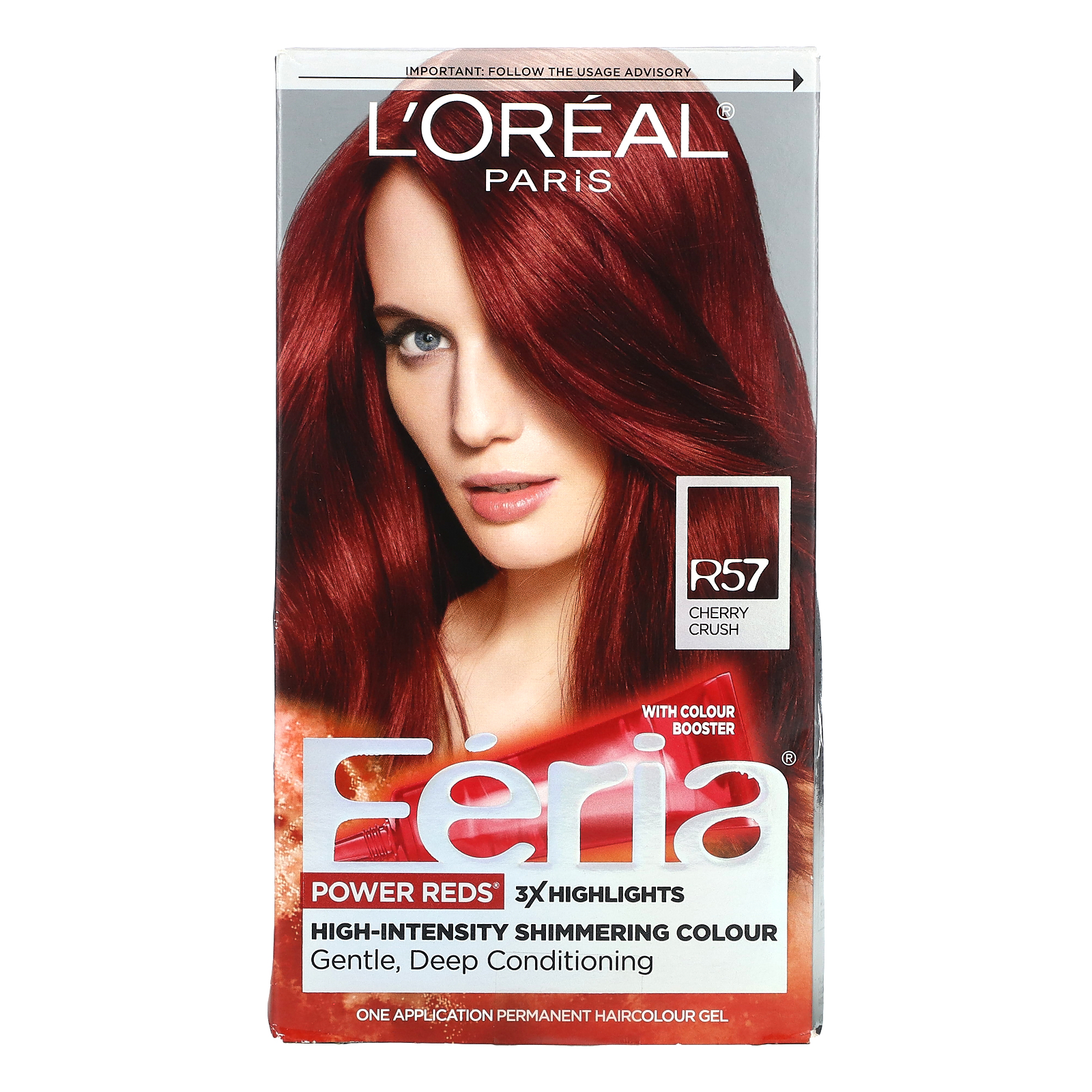 フェリア、パワー赤、インテンスミデイアムアバーンR57、1回分