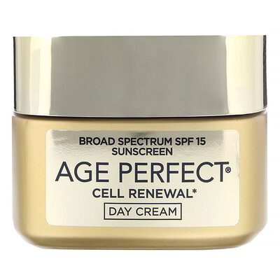 

L'Oreal Age Perfect Cell Renewal, увлажняющий дневной крем, восстанавливающий кожу, SPF 15, 48 г
