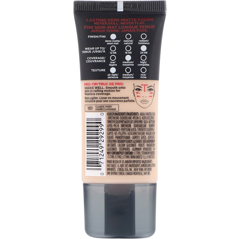 L'Oreal, Infallible ProMatte Foundation, 101 Classic