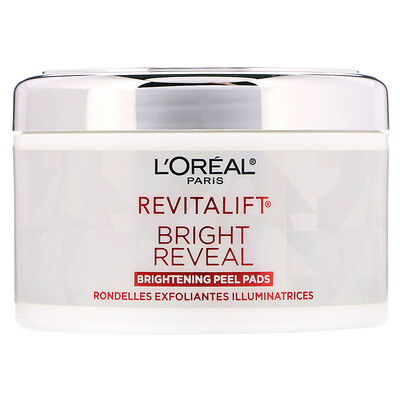 

L'Oreal Revitalift Bright Reveal, осветляющие пилинг-диски, 30 пропитанных раствором дисков