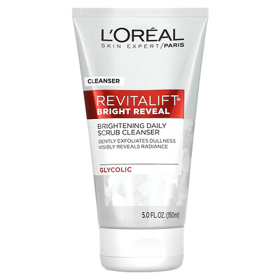 

L'Oreal, Revitalift Bright Reveal, Brightening Daily Scrub Cleanser, 5 fl oz (150 ml)