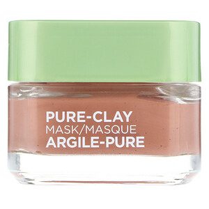 Отзывы о L'Oreal, Pure-Clay Mask, Exfoliate & Refine Pores, 3 Pure Clays + Red Algae, 1.7 oz (48 g)