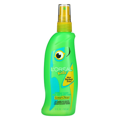 

L'Oreal Kids, Tangle Tamer, For Wet & Dry Hair, Sweet Pear, 9 fl oz (265 ml)