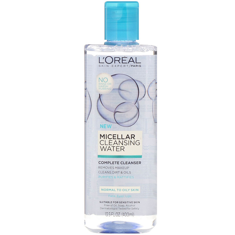 L'Oreal, Micellar Cleansing Water, Normal to Oily Skin, 13.5 fl oz (400 ml) iHerb