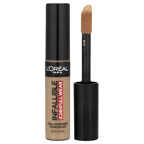 L'oréal Infallible, Full Coverage Concealer, 390 Cedar, 0.33 fl oz (10 ml)