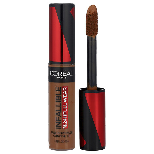 L'Oréal, Infallable, Full Coverage Concealer, Concealer mit vollständiger Abdeckung, 420 Kakao, 10 ml (0,33 fl. oz.)
