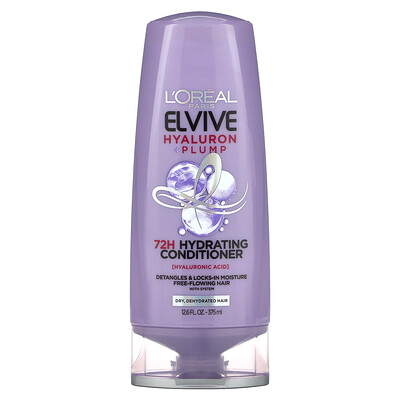 

L'Oréal Elvive Hyaluron + Pump 72H Hydrating Conditioner Dry Dehydrated Hair 12.6 fl oz (375 ml)