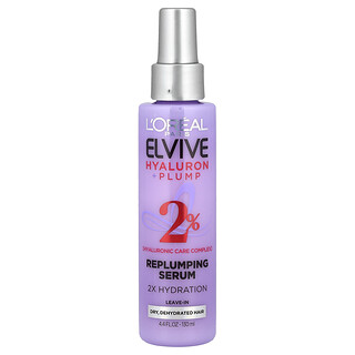 L'Oréal, Elvive, Hyaluron + Plump, aufpolsterndes Serum, trockenes und dehydriertes Haar, 130 ml (4,4 fl. oz.)
