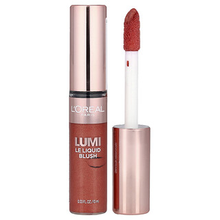 L'Oréal, Lumi（ルミ）、ル リキッド ブラッシュ、630 グロウイー トゥルー ローズ、10ml（0.33液量オンス）