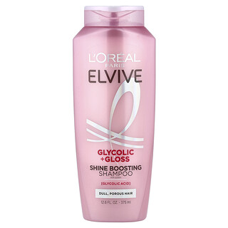 L'Oréal, Elvive, Glycolic + Gloss, Σαμπουάν για Ενίσχυση Λάμψης με Σύστημα, Θαμπά, Πορώδη Μαλλιά, 375 ml