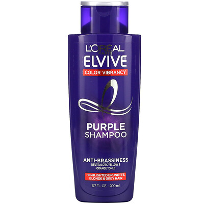 L'Oreal Elvive, Color Vibrancy, Purple Shampoo, 6.7 fl oz (200 ml)