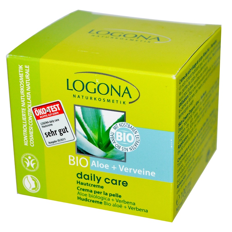 Logona Naturkosmetik, Daily Care, Skin Cream, Aloe & Verbena, 3.4 oz ...