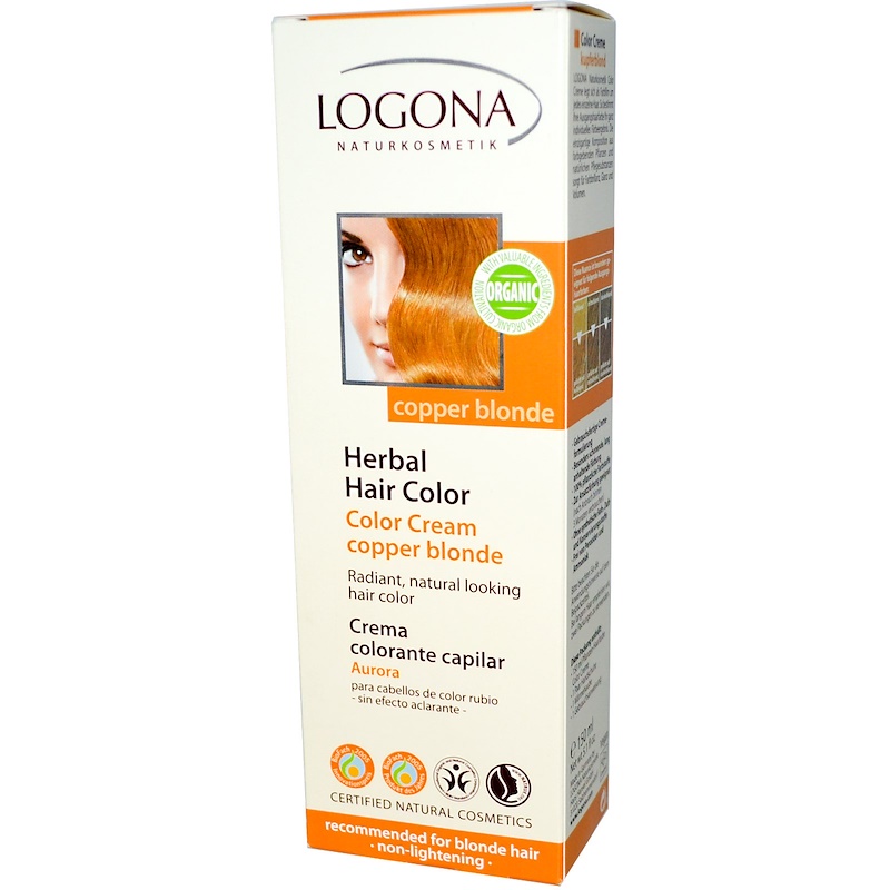 Logona Naturkosmetik Herbal Hair Color Copper Blonde 51 Fl Oz 150 Ml Iherb 