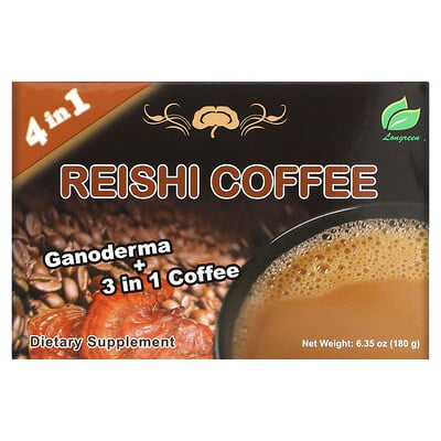 Купить Longreen Кофе рейши 4 в 1, 10 пакетиков, 180 г (6, 35 унции)