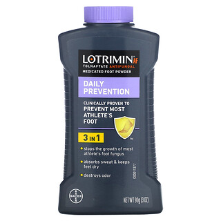 Lotrimin, Jalkasilsan hoitoon tarkoitettu päivittäinen lääkejauhe, 90 g