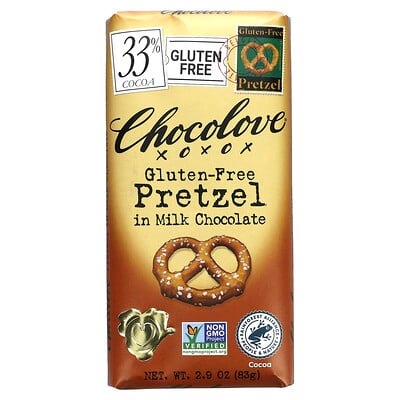 Купить Chocolove крендельки в молочном шоколаде, 30% какао, 83 г (2, 9 унции)