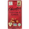 Chocolove(チョコラブ), チェリー＆アーモンド入りダークチョコレート、カカオ55％、90g（3.2オンス）