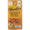 Chocolove, アーモンド & シーソルト イン ダークチョコレート, 3.2 oz (90 g)