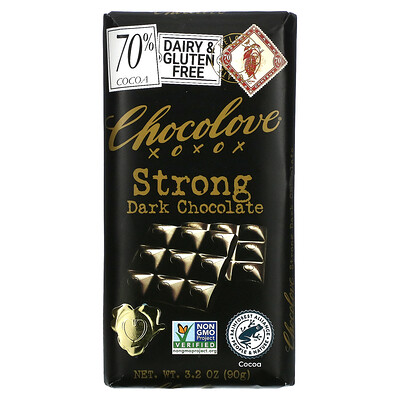 Chocolove экстрагорький черный шоколад, 70% какао, 90 г (3,2 унции)