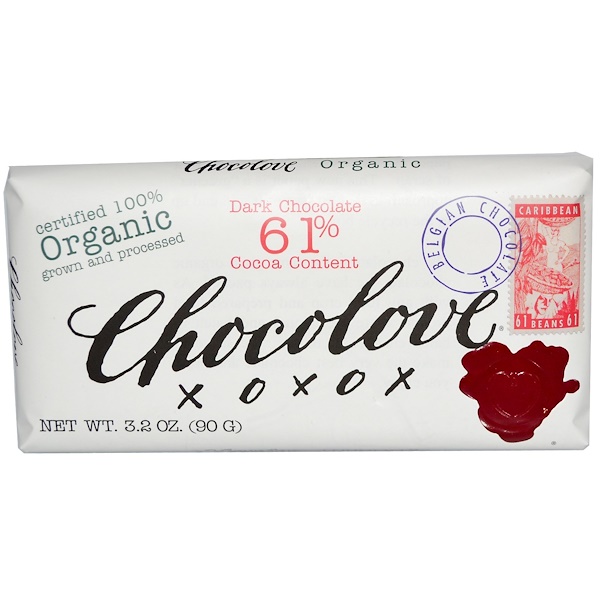 Chocolove, Органический темный шоколад 3.2 унции (90 г) (Discontinued Item) 