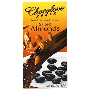 Отзывы о Чоколав, Dark Chocolate Covered Salted Almonds, 3 oz (85 g)