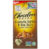 Chocolove‏, شيكولاتة داكنة باللوز والتوفي وملح البحر، 55% كاكاو، 3.2 أونصة (90 جم)