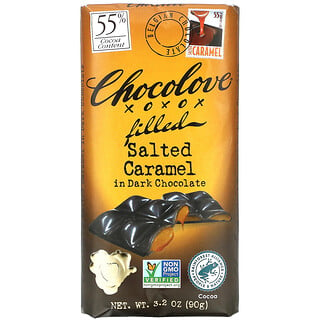 Chocolove, 焦糖夾心黑巧克力，55% 可可，3.2 盎司（90 克）