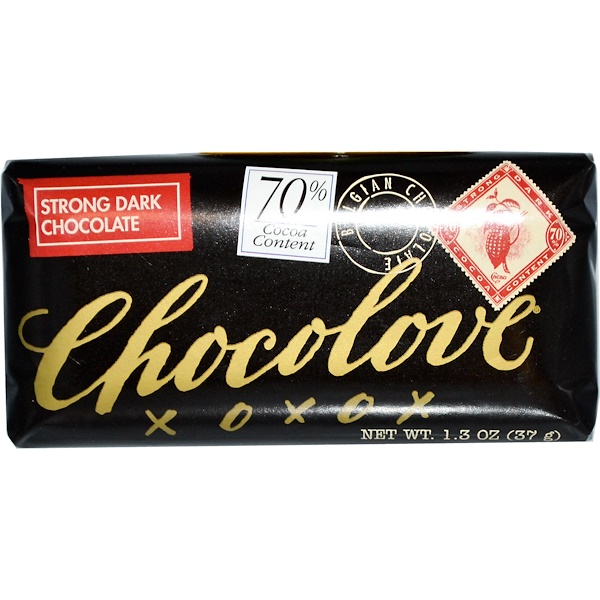 Chocolove, Strong Dark Chocolate, 1.3 oz (37 g) (Discontinued Item) 