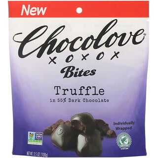 Chocolove, Bites, Truffle in 55% Dark Chocolate, 3.5 oz (100 g)
