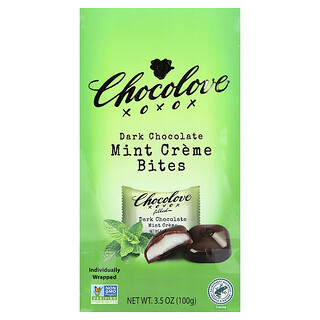 Chocolove, Pure chocoladehapjes met muntcrème, 55% cacao, 100 g