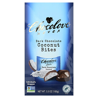 Chocolove, Pure chocoladeblokjes, kokos, 55% cacao, 100 g
