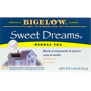 Отзывы о Бигелоу, Sweet Dreams Herbal Tea, Caffeine Free, 20 Tea Bags, 1.09 oz (30 g)