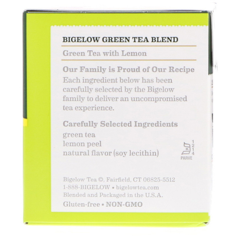 Bigelow, Green Tea with Lemon, 20 Tea Bags, 0.91 oz (25 g) iHerb