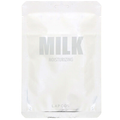 Lapcos тканевая маска с молоком, увлажняющая, 1 шт., 30 мл (1,01 жидк. унции)